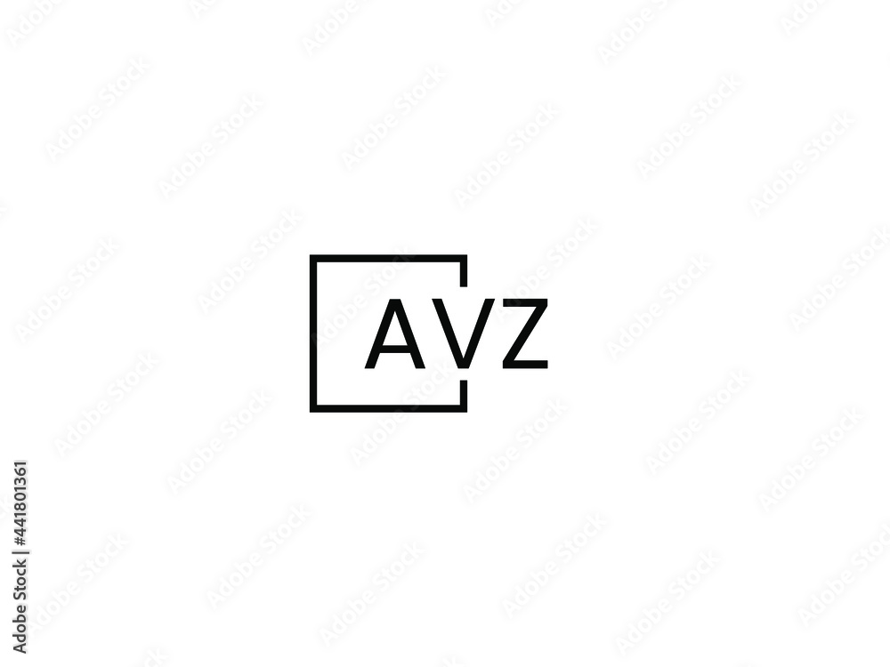 Obraz premium AVZ Letter Initial Logo Design Vector Illustration