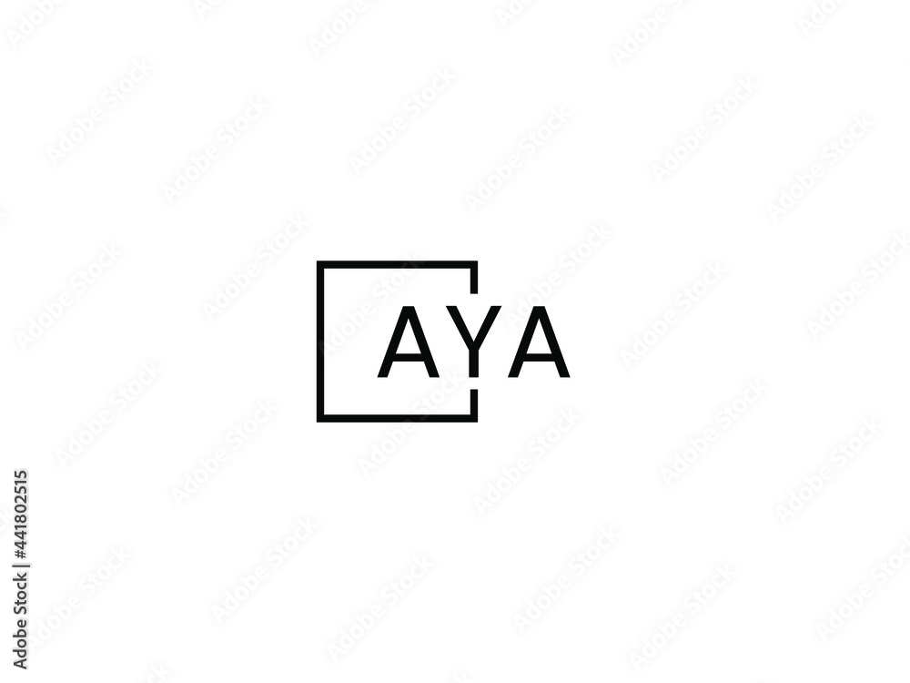 AYA Letter Initial Logo Design Vector Illustration AYA Letter Initial Logo Design Vector Illustration