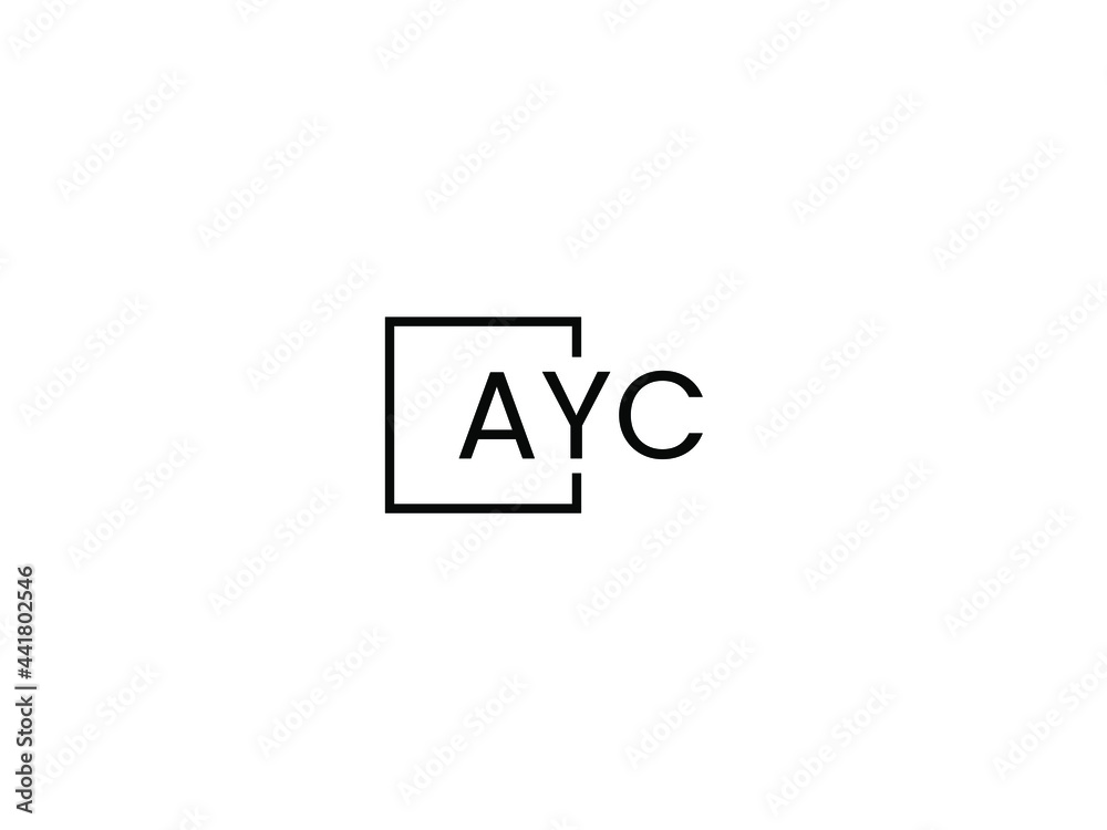 Obraz premium AYC Letter Initial Logo Design Vector Illustration