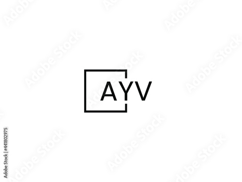 Free Download AYV Letter Initial Logo Design Vector Illustration - GFXLoad