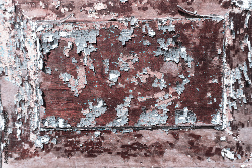 Czerwono brązowe tło, tekstura zniszczona brudna ściana, popękana struktura.