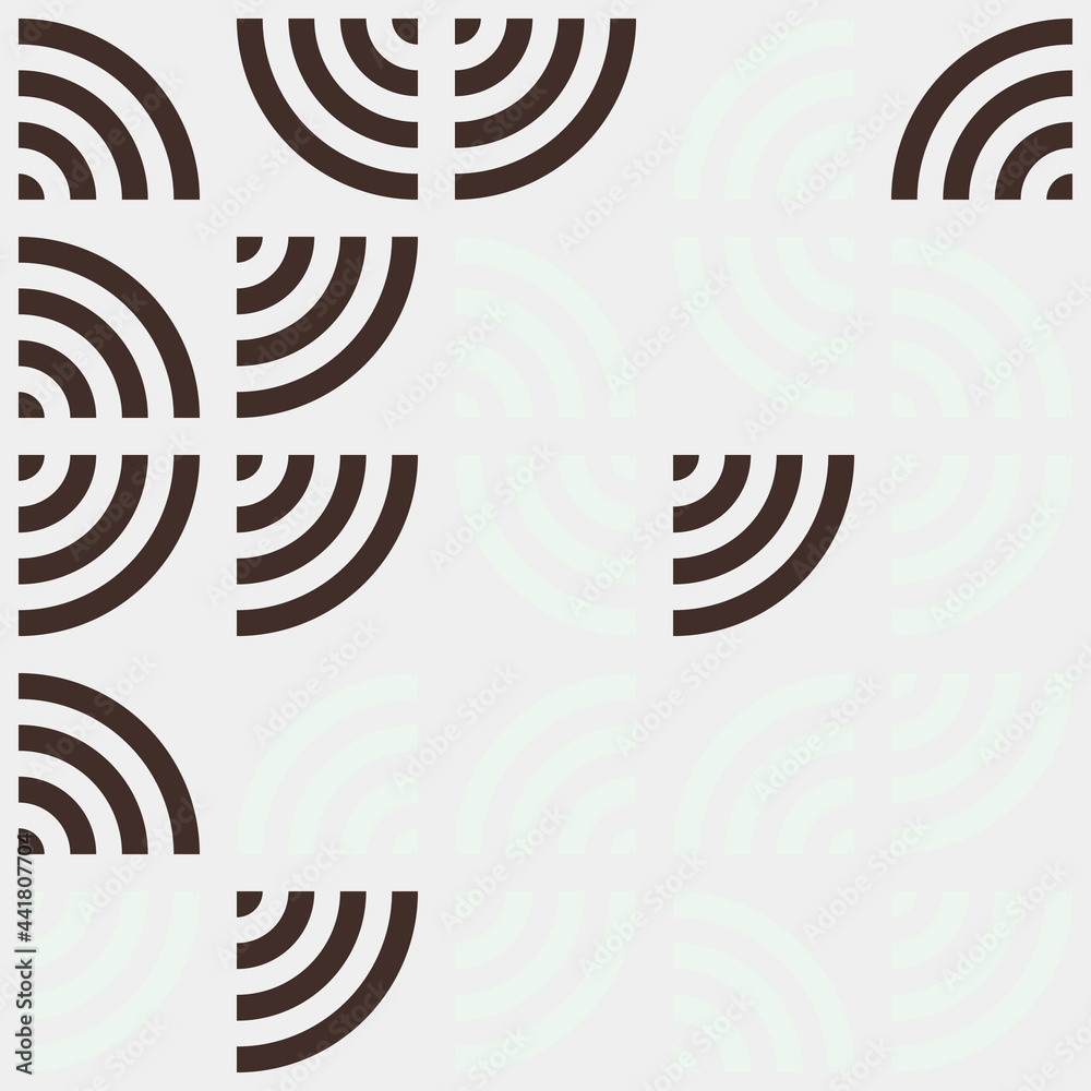 Abstract Geometric Pattern generative computational art illustration