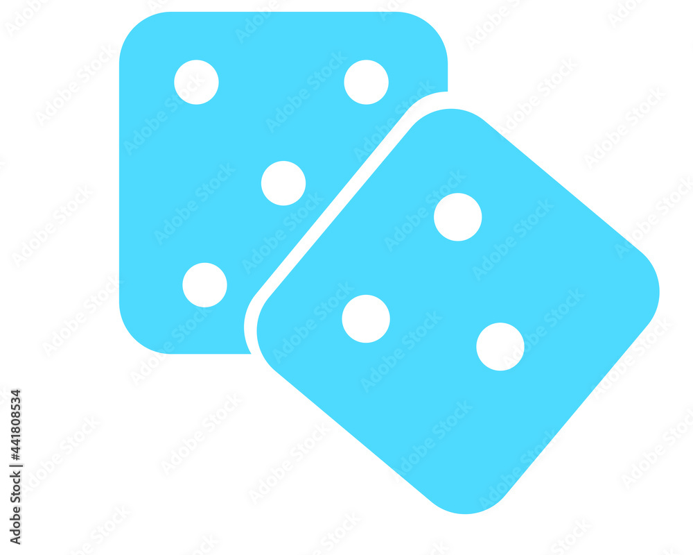 two dice cube icon two dice cube icon