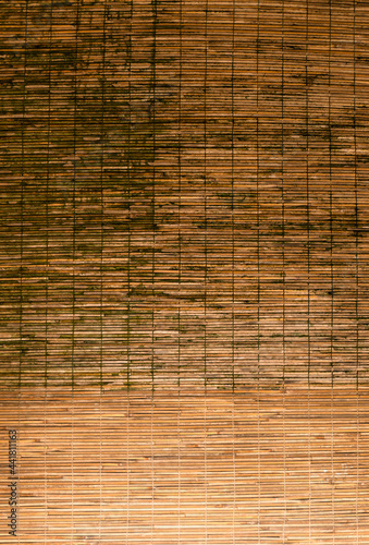 Bambusowa tropikalna beżowa roleta, zasłonka.