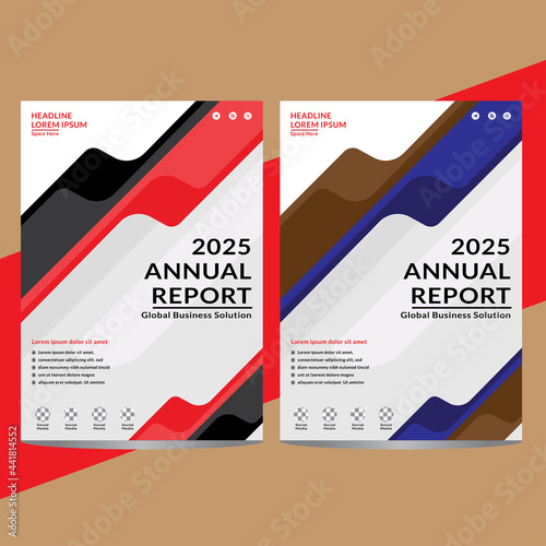 Valokuvatapetti ANNUAL Business Brochure