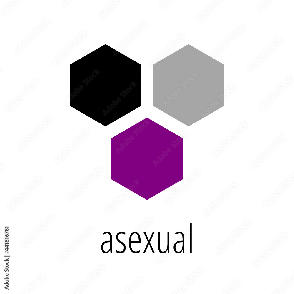 Asexual LGBT Pride Flag With White Background Asexual LGBT Pride Flag With White Background