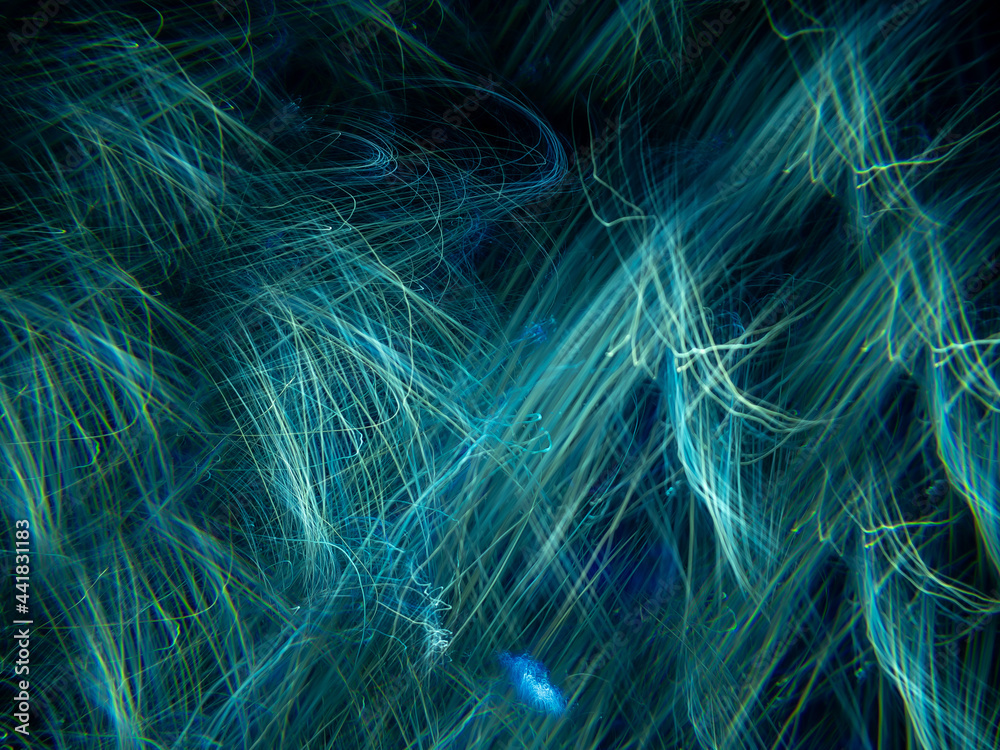 light painting photography, waves of vibrant color against a black background. Long exposure photo of vibrant fairy lights in abstract
light painting photography, waves of vibrant color against a black background. Long exposure photo of vibrant fairy lights in abstract