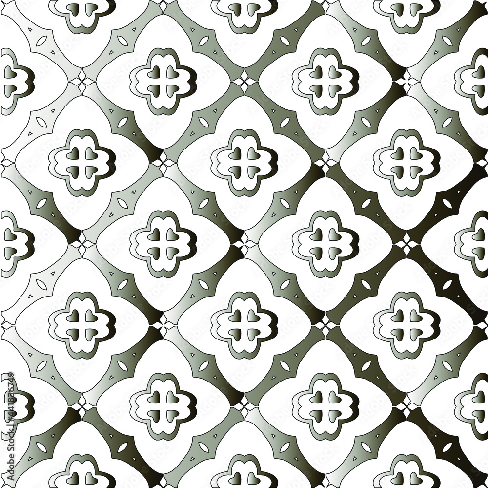 
Silver metallic gradient with repeat Pattern . Abstract metallic background