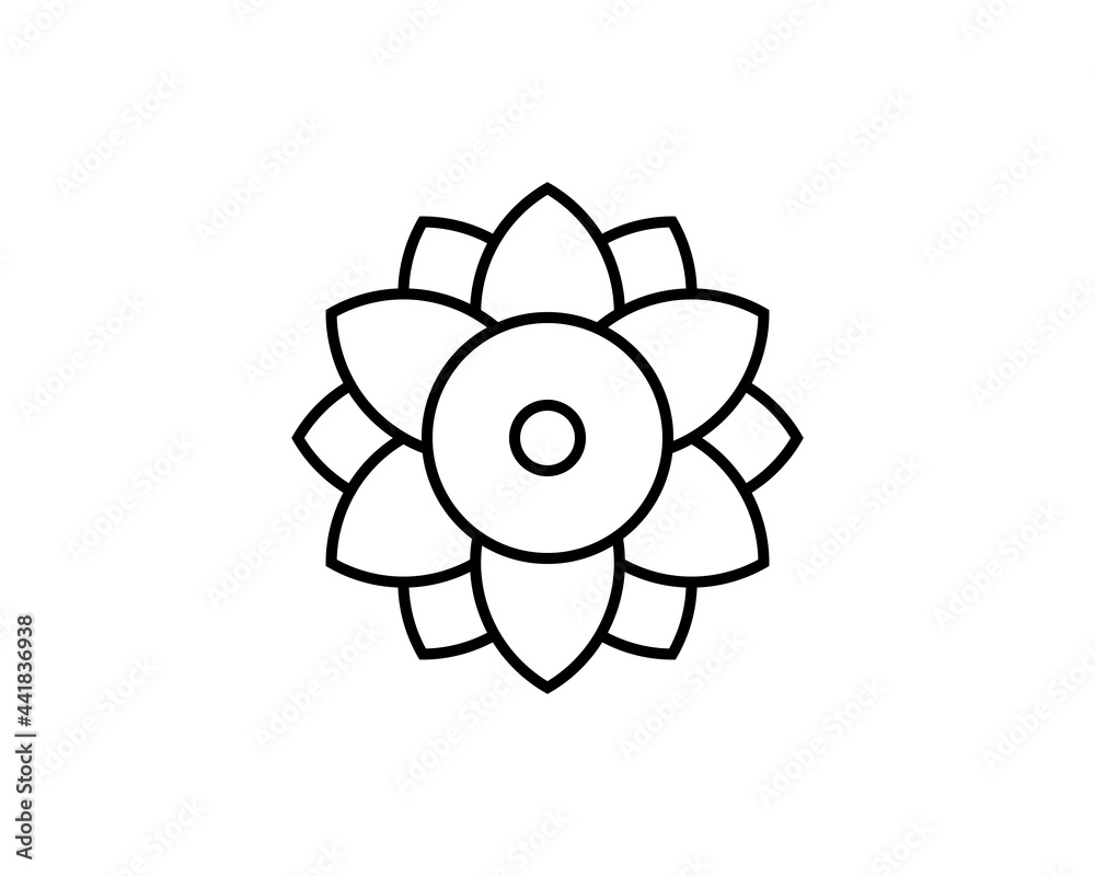 Flower Icon in trendy flat style isolated on white background. Spring symbol for your web site design, logo, app, UI. Vector illustration, EPS10. Flower Icon in trendy flat style isolated on white background. Spring symbol for your web site design, logo, app, UI. Vector illustration, EPS10.
