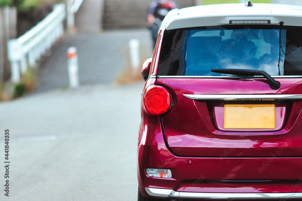 赤い軽自動車 Stock 写真 Adobe Stock