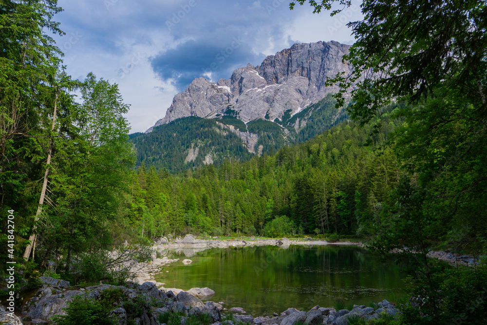 Lake photography, taken in Bavaria, Eibsee, Germany.