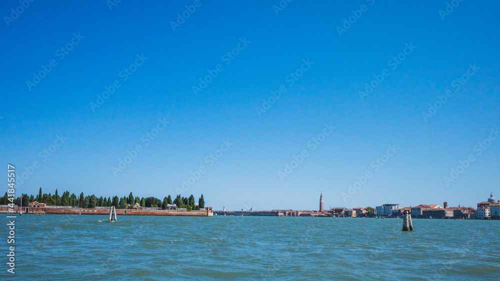 Island and cemetery of San Michele in Venice, Italy Island and cemetery of San Michele in Venice, Italy