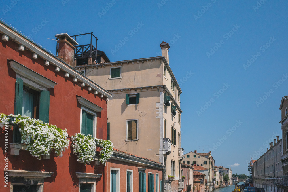 Fototapeta premium Venetian houses in Venice, Italy