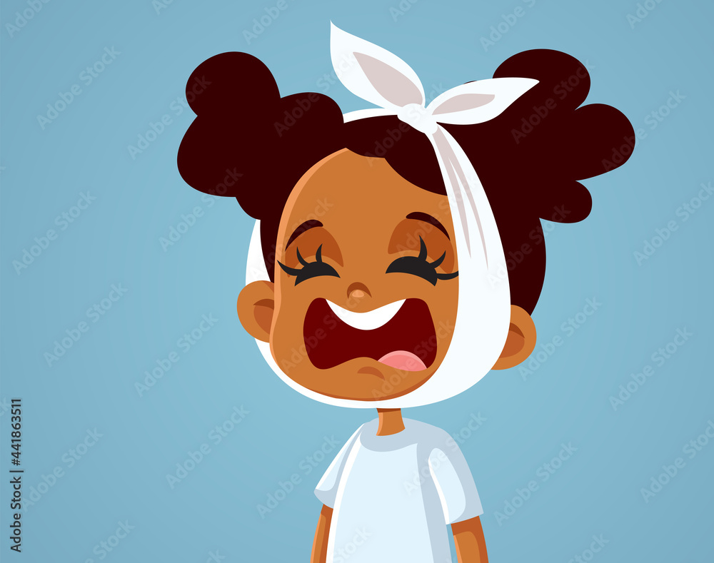 Little Girl Having a Toothache Feeling in Pain