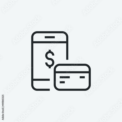 wireless payment vector icon illustration sign 
