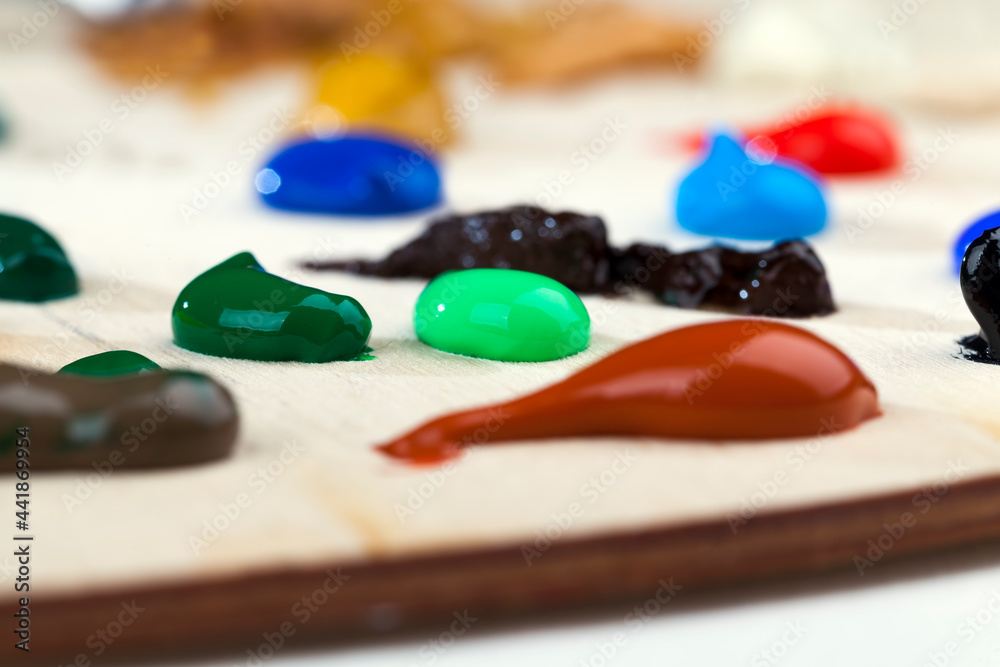 oil paints of different colors oil paints of different colors