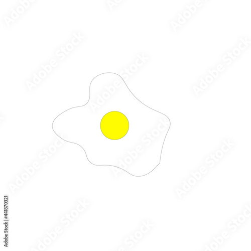 huevo frito ilustrado
