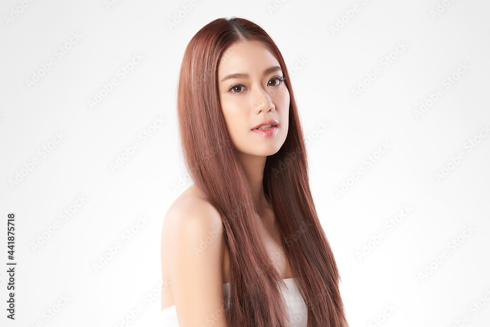 Beautiful young asian woman with clean fresh skin on white background, Face care, Facial treatment, Cosmetology, beauty and spa, Asian women portrait. Beautiful young asian woman with clean fresh skin on white background, Face care, Facial treatment, Cosmetology, beauty and spa, Asian women portrait.