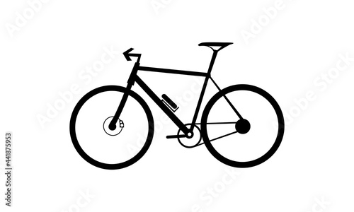 silhoutte bike vector