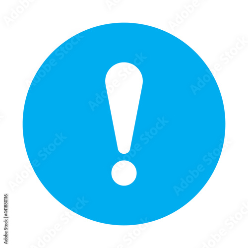exclamation mark computer icon vector