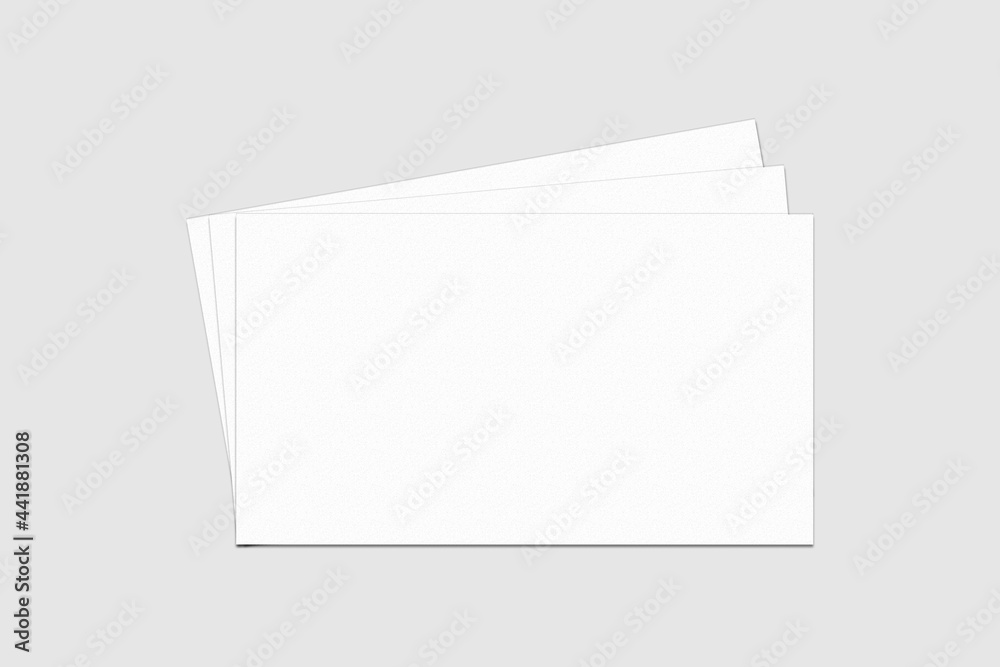 Realistic blank business card illustration for mockup. 3D rendering. Realistic blank business card illustration for mockup. 3D rendering.