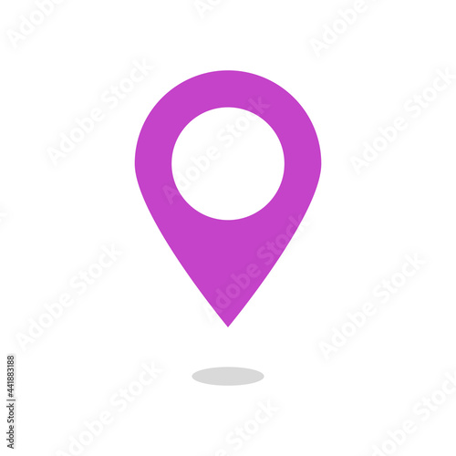 map pointer icon or pin map icon vector