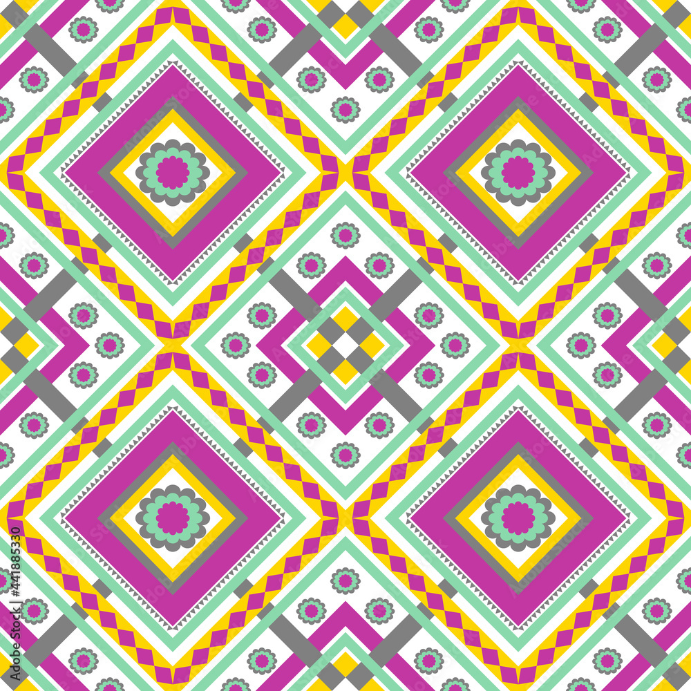 Ethnic ,pattern ,seamless, background ,geometric ,oriental ,traditional ,carpet ,wallpaper ,clothing ,wrapping ,bartic ,fabric ,embroidery, illustration ,gypsy ,maxican