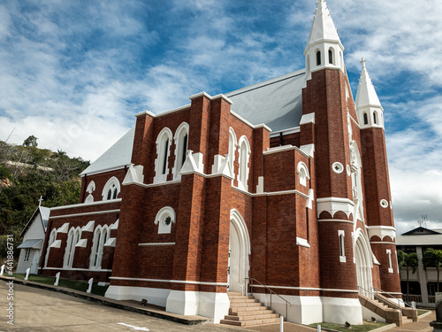 Red brick church Townsville Australia cathedral 