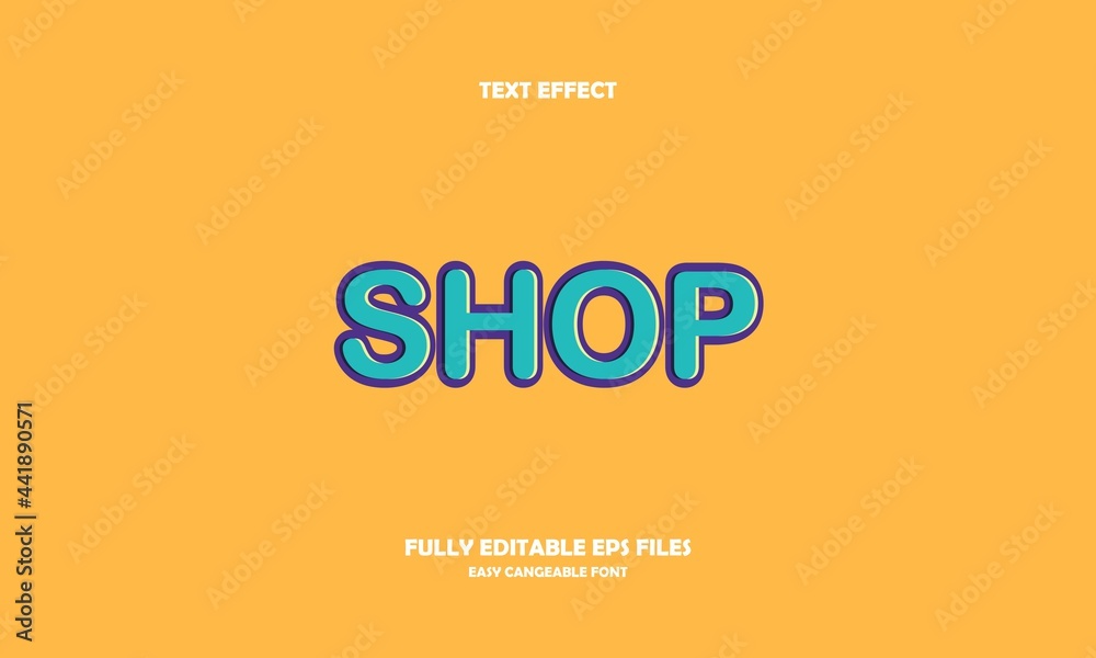 Fototapeta premium shop style editable text effect