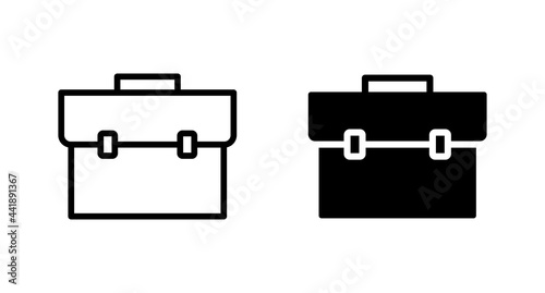 Briefcase icon vector for computer, web and mobile app 