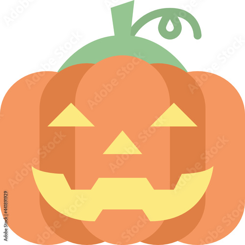 jack o lantern flat icon