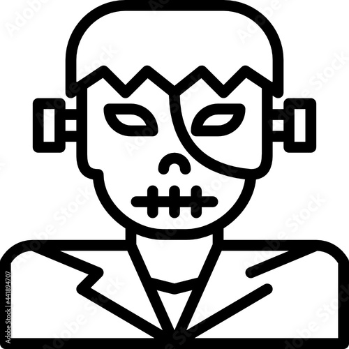 frankenstein outline icon