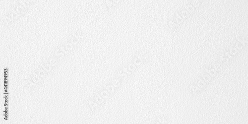 Abstract wide white cement wall for background with empty space, copy space. Paper, texture, white.