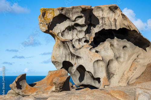 The iconic remarkable rocks in the Flinders Chase National Park on Kangaroo Island South Australia on May 8th 2021 photo