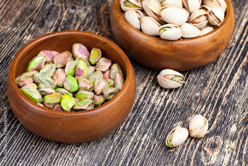 freshly roasted pistachio nuts in salt freshly roasted pistachio nuts in salt