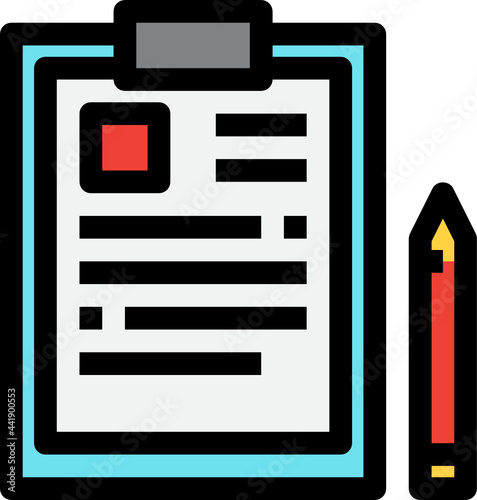 medical history color outline icon