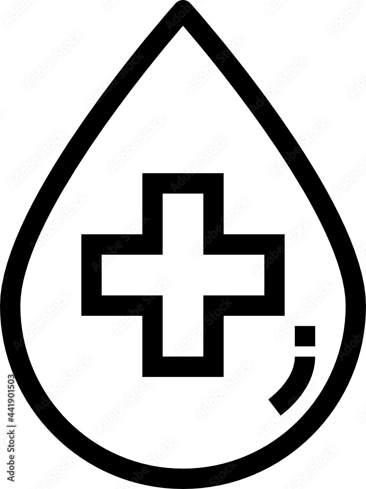 Obraz premium blood outline icon