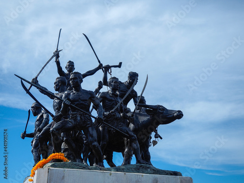 The monument Warrior Ban Bang Rachan