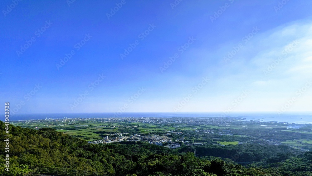 バンナ公園展望台から見た石垣島全景
