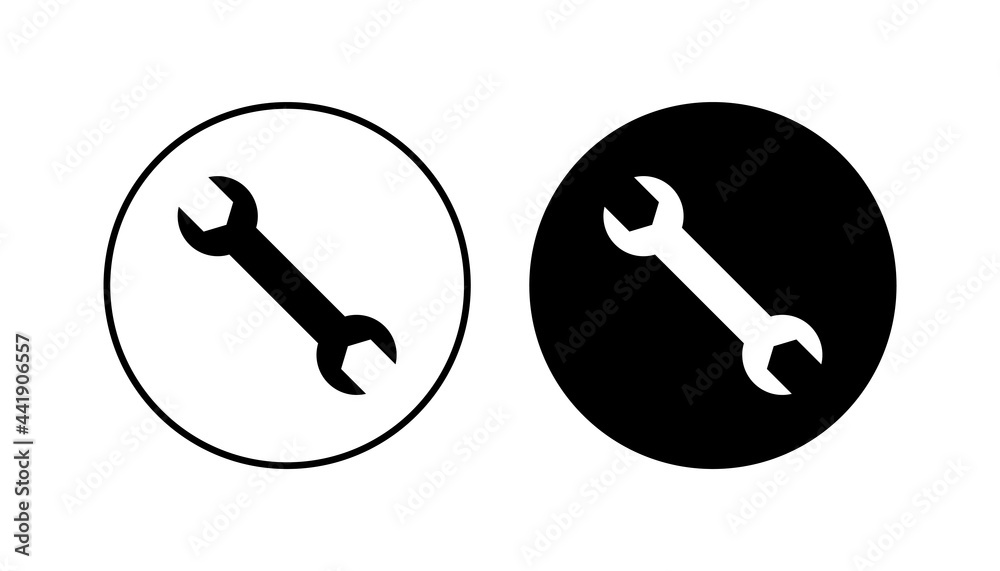 Wrench icon set. repair icon vector. tools icon vector Wrench icon set. repair icon vector. tools icon vector