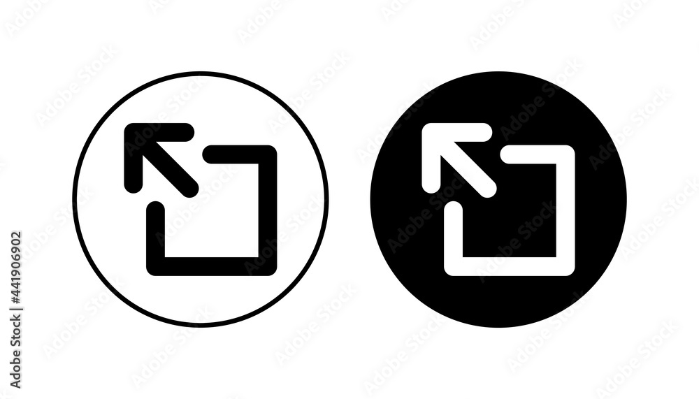 External link icon set. link icon vector. hyperlink symbol External link icon set. link icon vector. hyperlink symbol