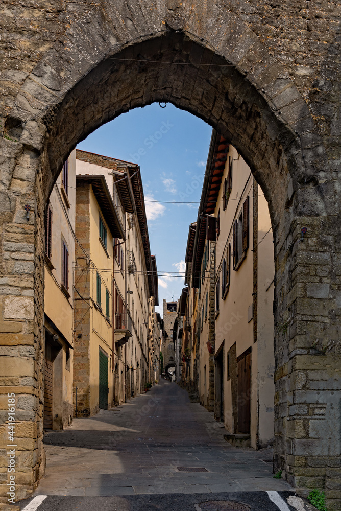 Altstadt von Cortona in der Toskana in Italien