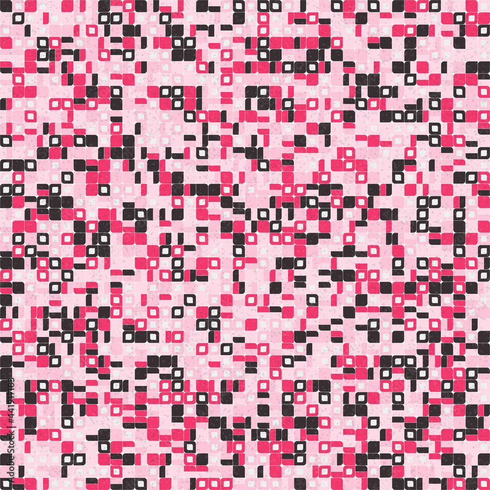 Fototapeta premium Abstract Geometric Pattern generative computational art illustration