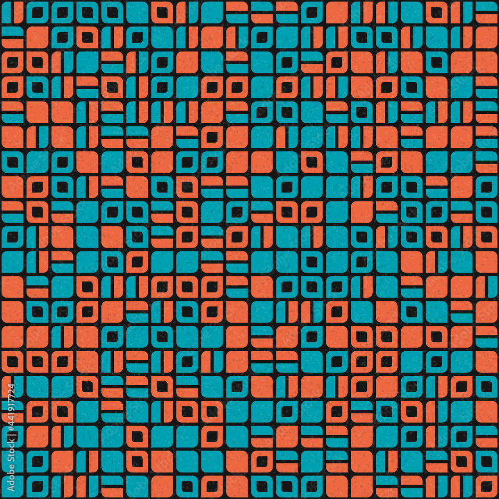 Fototapeta premium Abstract Geometric Pattern generative computational art illustration