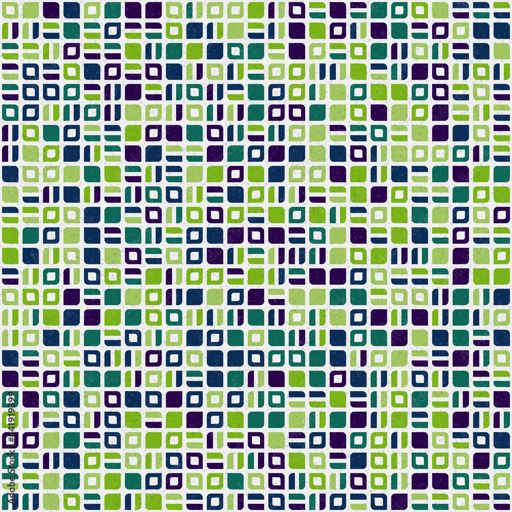 Fototapeta premium Abstract Geometric Pattern generative computational art illustration