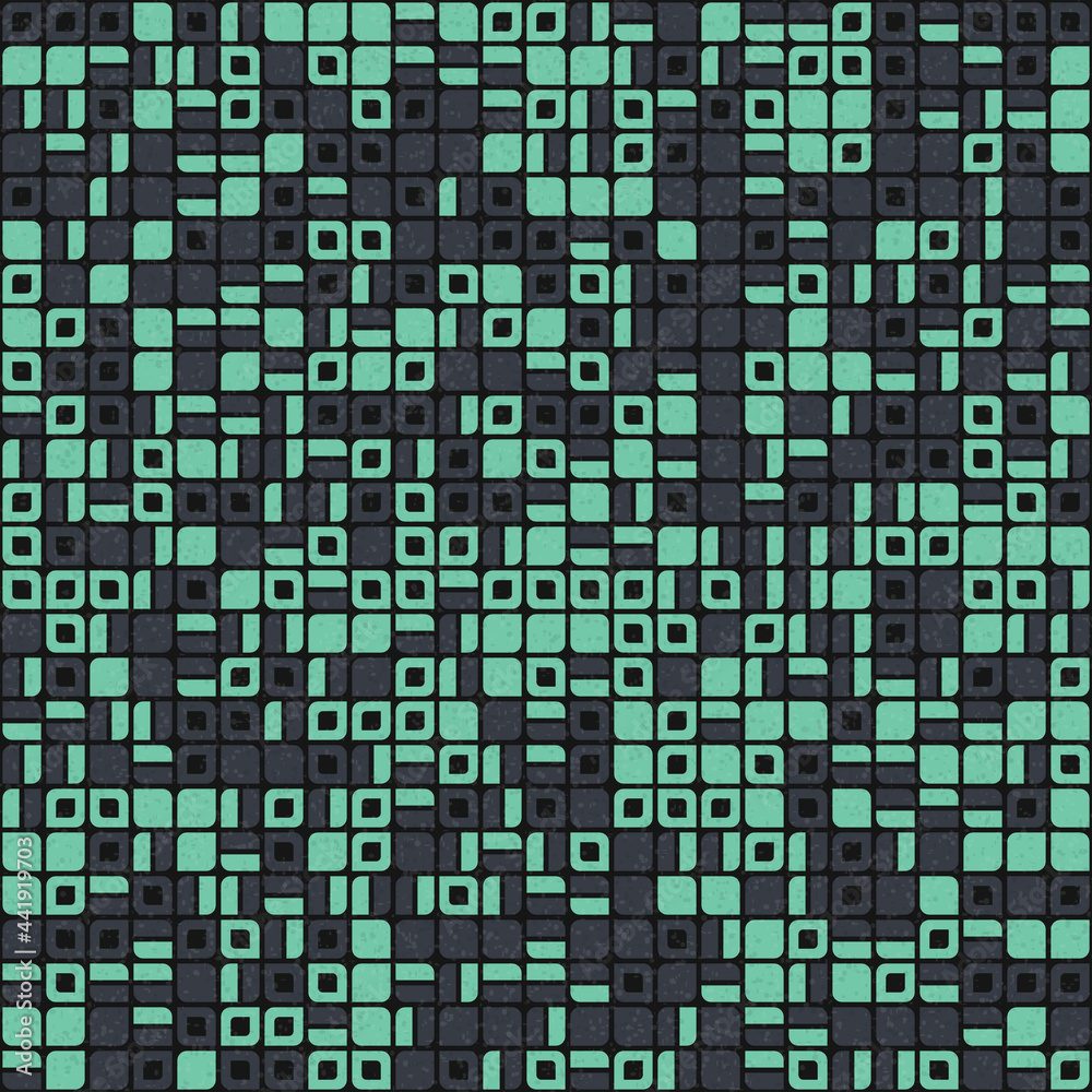 Fototapeta premium Abstract Geometric Pattern generative computational art illustration