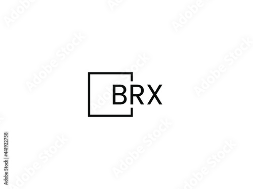 BRX Letter Initial Logo Design Vector Illustration