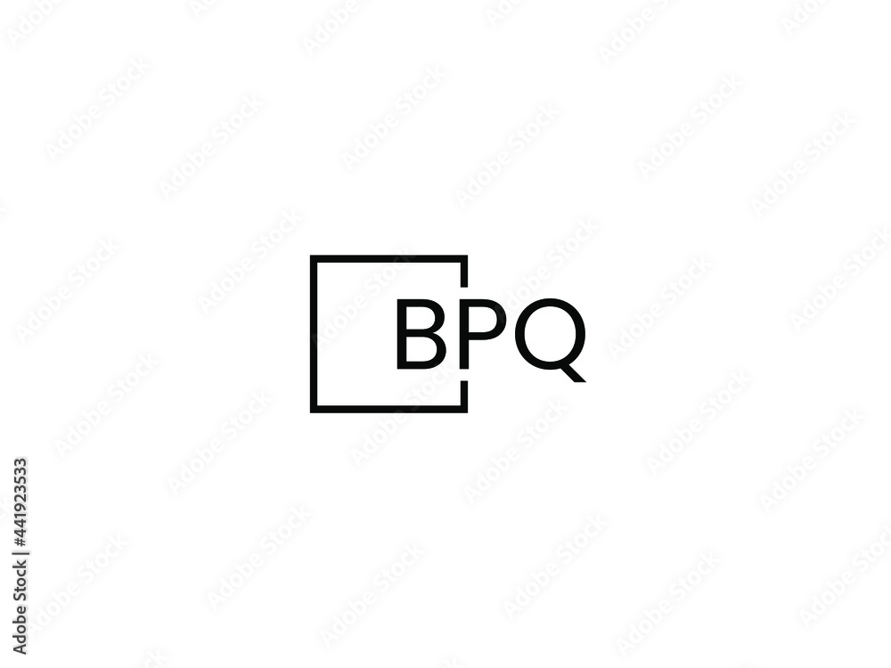 BPQ Letter Initial Logo Design Vector Illustration BPQ Letter Initial Logo Design Vector Illustration