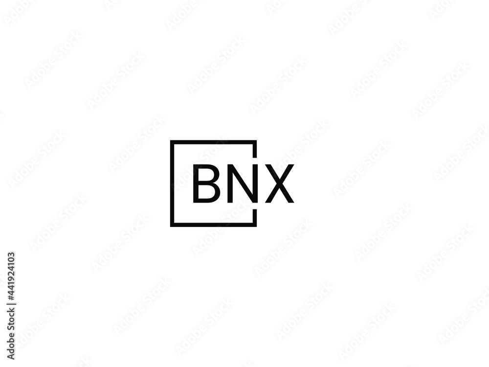 BNX Letter Initial Logo Design Vector Illustration BNX Letter Initial Logo Design Vector Illustration