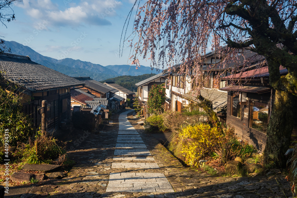 trail of Magome juku preserved town, Kiso valley